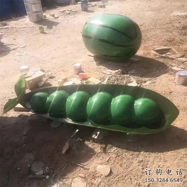 草地云豆雕塑廠家 現(xiàn)代公園小品 大型云豆雕塑定做