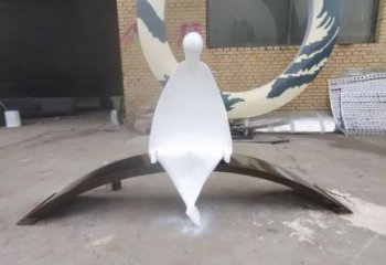 創(chuàng)意女人雕塑廠家 烤漆小品 公園不銹鋼女人雕塑價(jià)格