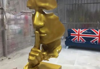 異形人臉雕塑廠家 現(xiàn)代公園小品  廣場(chǎng)不銹鋼人臉雕塑廠