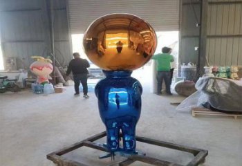 電鍍?nèi)伺嫉袼軓S家 園林?jǐn)[件   戶外不銹鋼人偶雕塑廠
