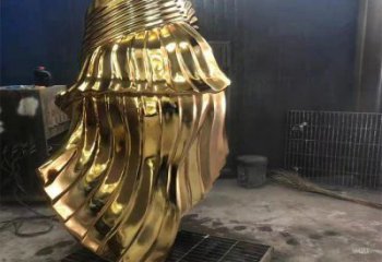 鍍金人偶雕塑廠家 抽象擺件  創(chuàng)意不銹鋼人偶雕塑廠