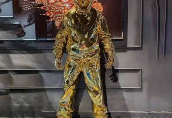 現(xiàn)代男子雕塑廠家  烤漆小品  戶外不銹鋼男子雕塑特點