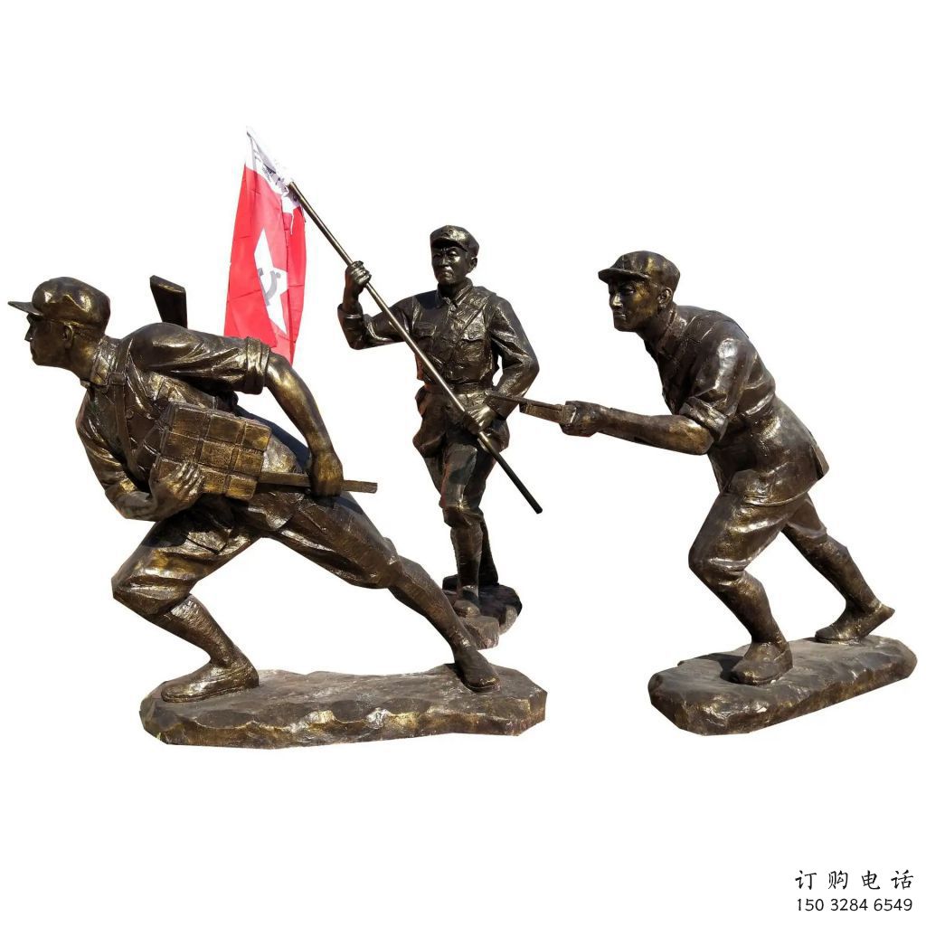 廣場戰(zhàn)士雕塑廠家 黨建小品  戶外戰(zhàn)士雕塑廠