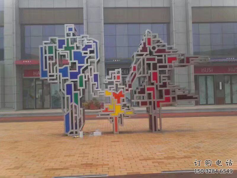 廣場(chǎng)計(jì)生雕塑廠家 公園小品  抽象不銹鋼計(jì)生雕塑制作