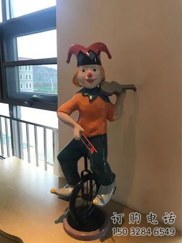 噴漆小丑雕塑廠家 中式小品 廣場(chǎng)小丑雕塑廠