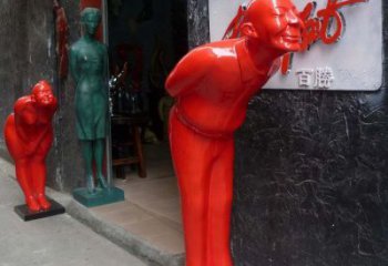 烤漆迎賓雕塑廠家  廣場(chǎng)小品  創(chuàng)意不銹鋼迎賓雕塑廠