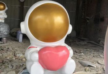 戶(hù)外太空人雕塑廠(chǎng)家 噴漆小品  現(xiàn)代太空人雕塑廠(chǎng)