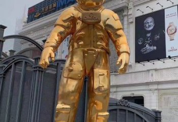 鍍金外星人雕塑廠家 廣場(chǎng)擺件  現(xiàn)代外星人雕塑廠