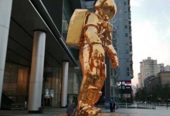 幾何外星人雕塑廠家  廣場(chǎng)小品  現(xiàn)代外星人雕塑制作