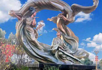 現(xiàn)代嫦娥奔月雕塑廠家 大型擺件  街頭嫦娥奔月雕塑定做