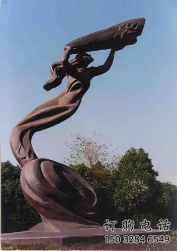 中式女媧補(bǔ)天雕塑廠家 公園小品  戶外女媧補(bǔ)天雕塑廠