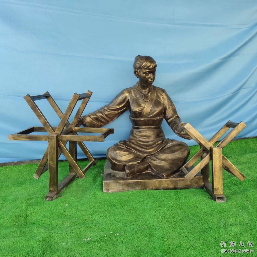 抽象女工雕塑廠(chǎng)家 廣場(chǎng)仿古小品  戶(hù)外烤漆女工雕塑