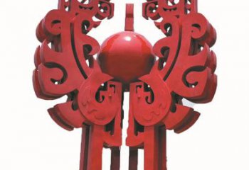 戶外標(biāo)示牌雕塑廠家 噴漆小品  烤漆不銹鋼標(biāo)示牌雕塑