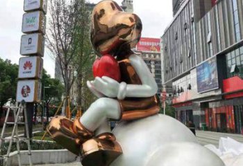 創(chuàng)意卡通人雕塑廠家  廣場小品 公園不銹鋼卡通人雕塑廠