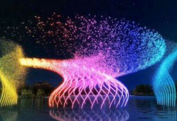 彩繪水景噴泉雕塑廠家 水景擺件 街頭不銹鋼水景噴泉雕塑