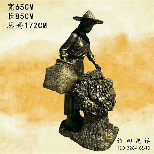 中式農(nóng)耕雕塑廠家 創(chuàng)意小品  公園廣場農(nóng)耕雕塑廠
