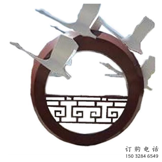 抽象群鳥雕塑廠家 啞光小品  戶外不銹鋼群鳥雕塑擺件