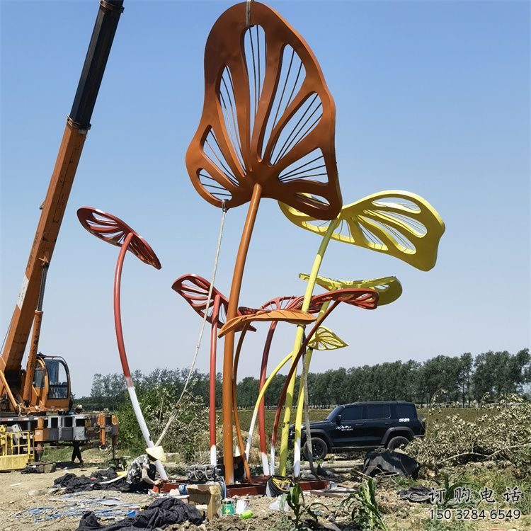樹(shù)葉雕塑廠家 鏤空烤漆工藝 不銹鋼植物雕塑 樹(shù)葉雕塑廠家 鏤空烤漆工藝 不銹鋼植物雕塑