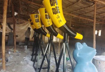 噴泉雕塑廠家，不銹鋼吶喊噴泉雕塑制作