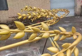田間水稻雕塑生產(chǎn)廠家 彩繪仿真雕塑 園林擺件