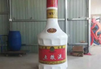 大型仿真瓶子雕塑 店門口園林雕塑 釀酒小品標(biāo)識