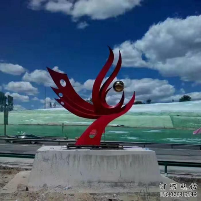 承接城市鳳凰雕塑 風景區(qū)彩繪雕塑 抽象擺件