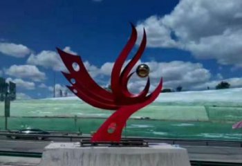 承接城市鳳凰雕塑 風景區(qū)彩繪雕塑 抽象擺件