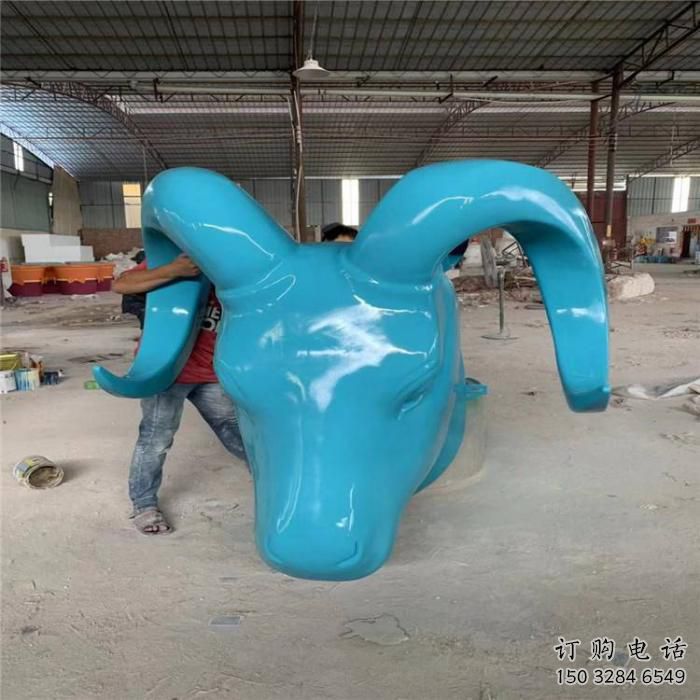 店門口不銹鋼牛頭雕塑 創(chuàng)意景觀雕塑 仿真雕塑擺件