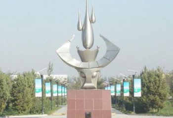 不銹鋼仿真牛頭雕塑 酒店公園雕塑 風景區(qū)擺件