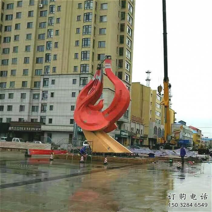 河北廣場(chǎng)鳥(niǎo)類(lèi)雕塑，動(dòng)物擺件，仿古工藝