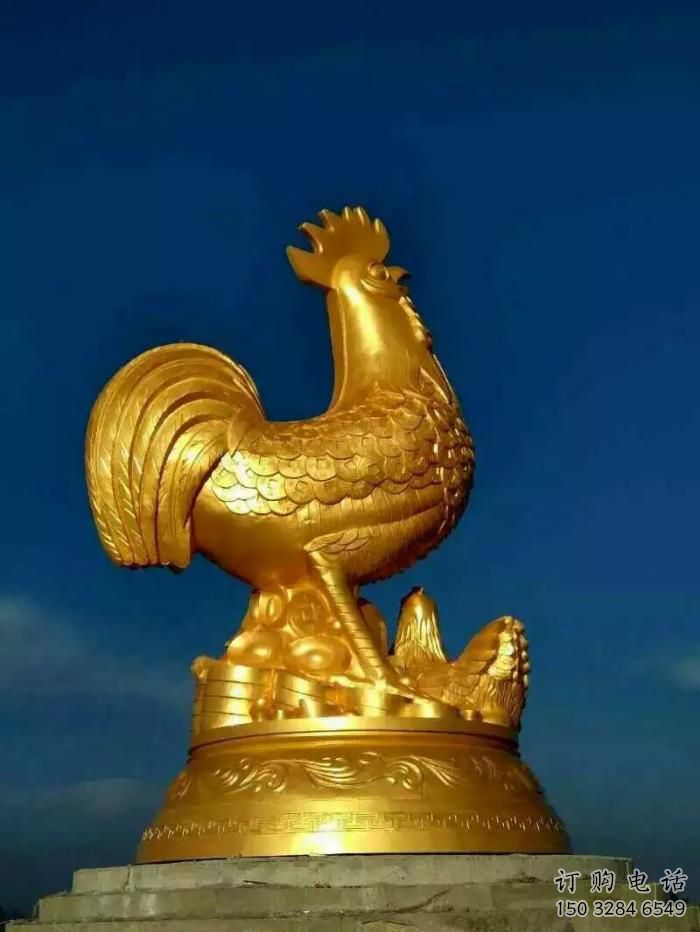 陜西公園小雞雕塑，廣場(chǎng)園林主題，仿古工藝