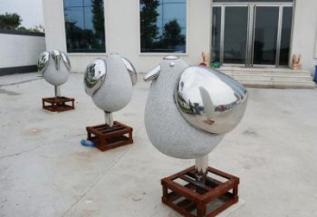 安徽售樓部鳥類雕塑，家禽小品，拋光工藝