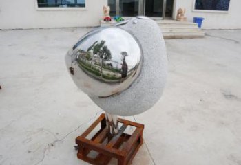 福建售樓部鳥類雕塑，景觀題材，抽象工藝
