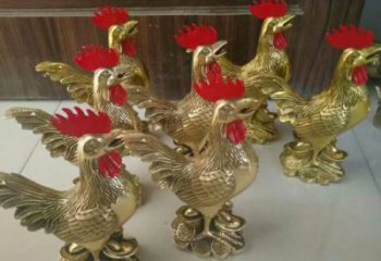 青海街道小雞雕塑，動(dòng)物小品，剪影工藝