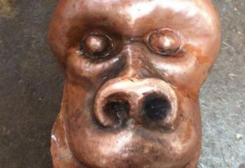 安徽校園猩猩雕塑，動(dòng)物題材，仿古工藝