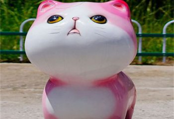 公園貓咪雕塑廠家，噴砂發(fā)光雕塑，鑄銅工藝