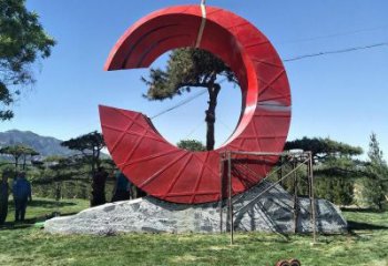草地精神堡壘雕塑廠家 現(xiàn)代校園標(biāo)識雕塑 大型標(biāo)牌雕塑