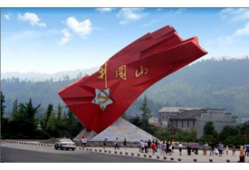 選用紅旗雕塑廠家，革命黨建雕塑，抽象效果