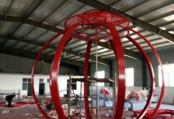 預定創(chuàng)意燈籠雕塑 啞光雕塑 公園雕塑
