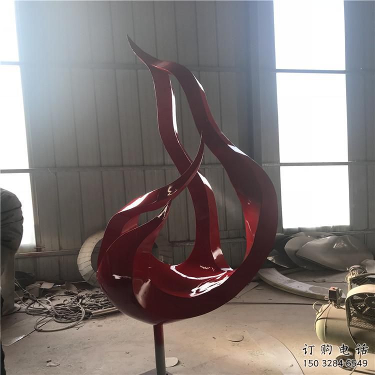 水景火焰雕塑素材小品 彩繪剪紙小品 現(xiàn)代雕塑