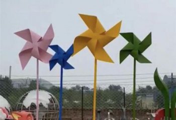草地風(fēng)車雕塑生產(chǎn)商 現(xiàn)代校園旋轉(zhuǎn)雕塑 大型旋轉(zhuǎn)雕塑