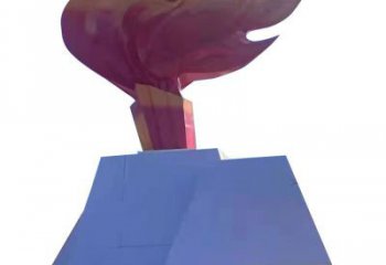 大型火焰雕塑生產(chǎn)商 歐式步行街?jǐn)[件 彩繪雕塑