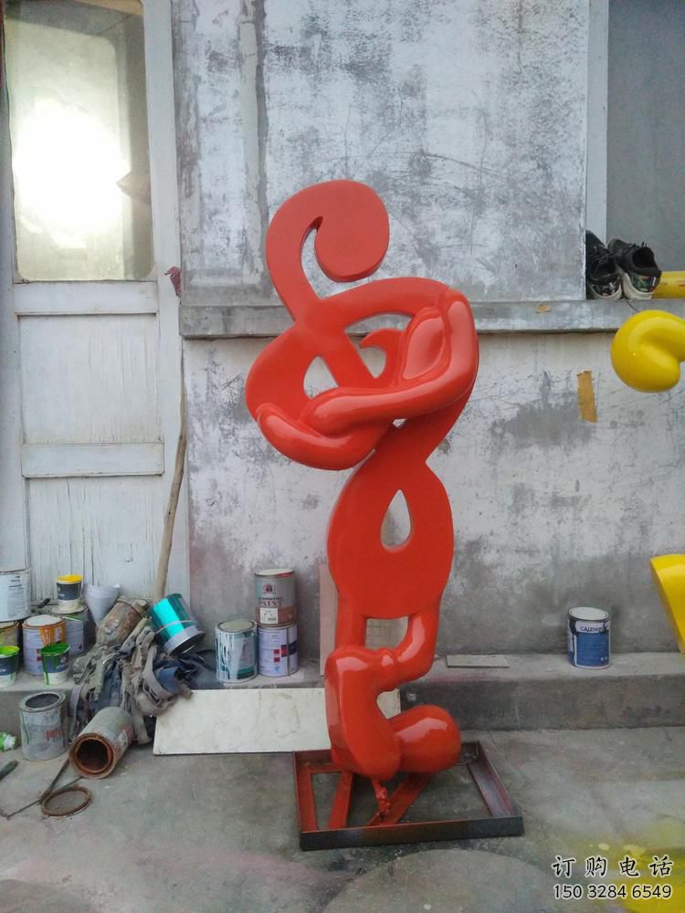 標(biāo)準(zhǔn)企業(yè)音符雕塑 鑄造公園小品 歐式雕塑