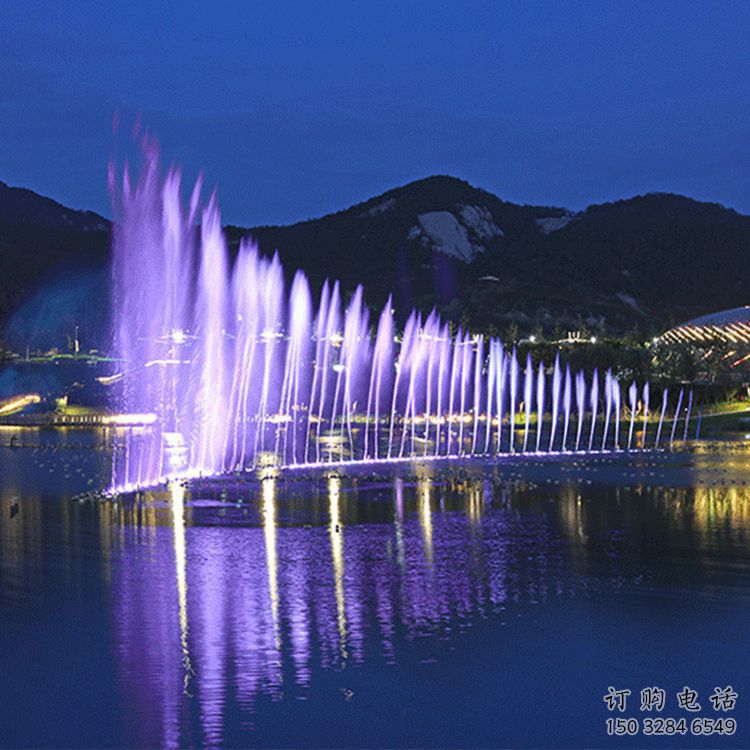 人工湖波光噴泉雕塑，噴泉雕塑承接