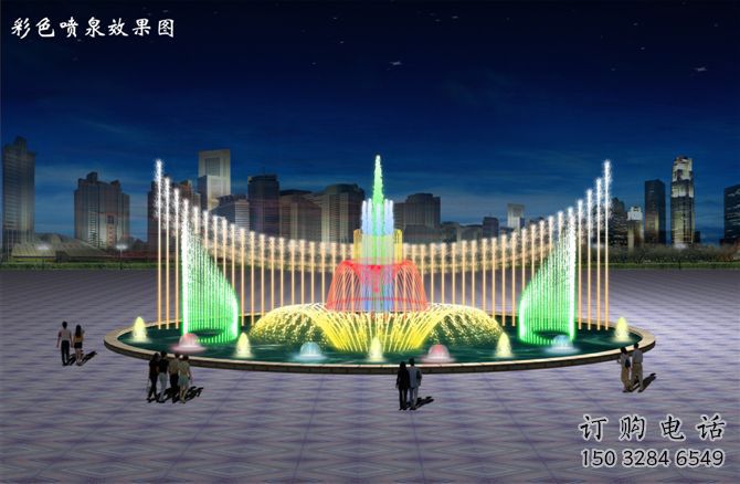 電影變頻噴泉雕塑，水景噴泉雕塑提供