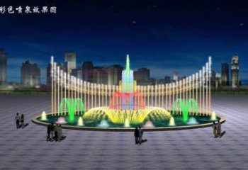 波光變頻噴泉雕塑，水景噴泉雕塑制造商