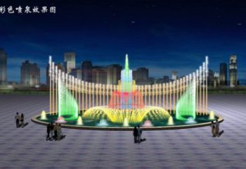 電影變頻噴泉雕塑，水景噴泉雕塑提供