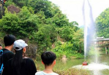 喊泉水景雕塑，聲控吶喊噴泉雕塑制作