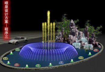 變頻漂浮噴泉雕塑，水景藝術噴泉雕塑預定