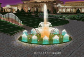 電影漂浮噴泉雕塑，水景藝術噴泉雕塑提供